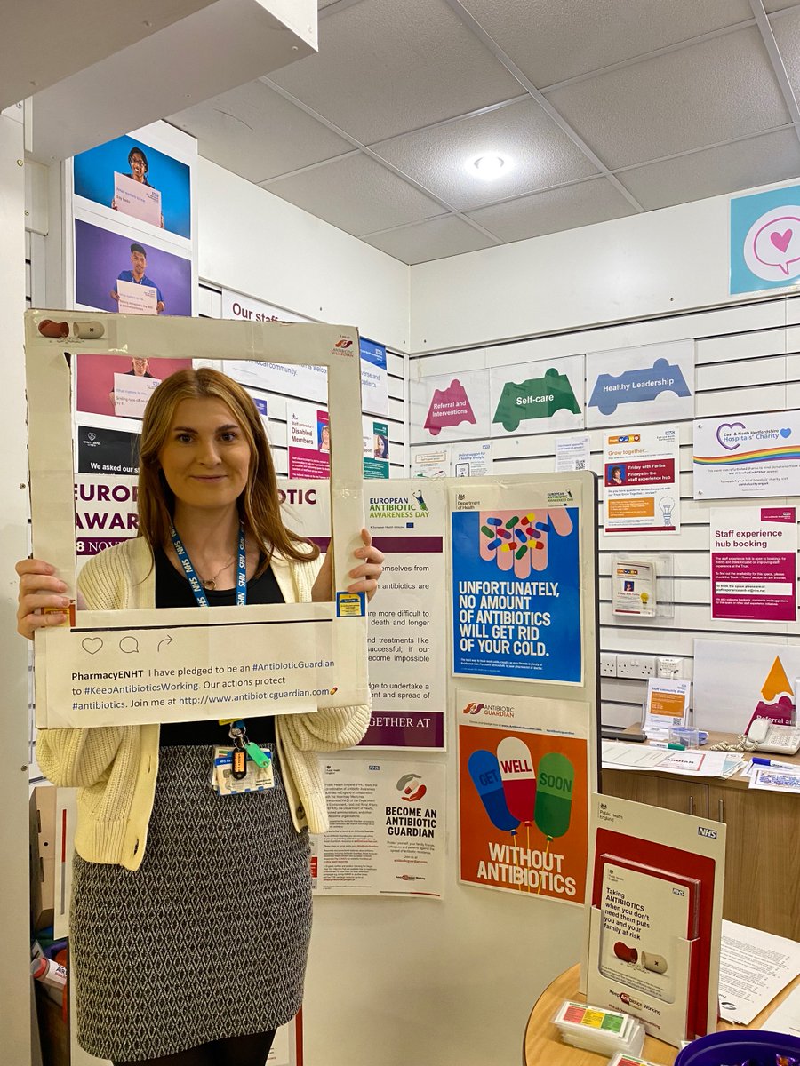 Thank you to our fellow pre-registration pharmacy technician Beth for pledging to help raise awareness in preventing antimicrobial resistance! 💊🏥#PharmacyTeam #WorldAntibioticAwarenessWeek