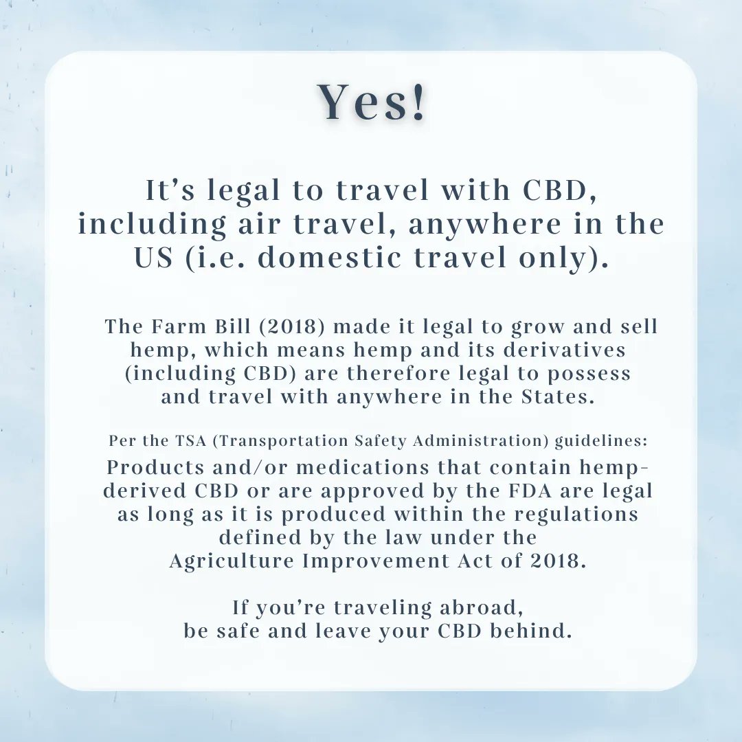 Have you ever wondered if you can travel with CBD? The answer is yes!

#ExactNature #CBDWellness #30DayDetoxChallenge #recoveryposse #sobrietyjourney #odaat #sobriety #sober #recovery #recoveryispossible #recoverycommunity #travel #CBD #HolidayTravel #HolidaySeason #vacation