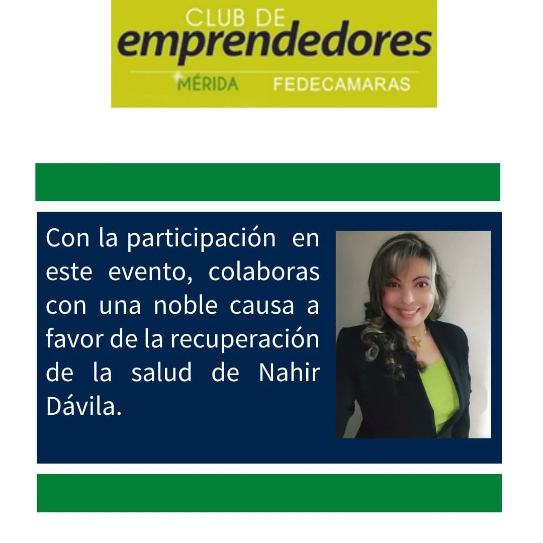 fedecamarasmrd's tweet photo. Atención  Emprendedores el próximo martes 29/11/2022 a las 2pm reactivaremos el Club de Emprendedores de Fedecámaras Mérida y de la Cámara de Comercio e Industria del estado Mérida 
 Conversarorios, Experiencias Exitosas, Networking, Stand. esperamos. Valor 2$. 04247412598 https://t.co/7MftRMRybE