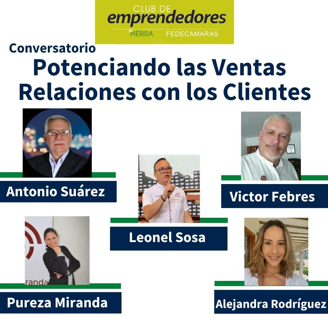 fedecamarasmrd's tweet photo. Atención  Emprendedores el próximo martes 29/11/2022 a las 2pm reactivaremos el Club de Emprendedores de Fedecámaras Mérida y de la Cámara de Comercio e Industria del estado Mérida 
 Conversarorios, Experiencias Exitosas, Networking, Stand. esperamos. Valor 2$. 04247412598 https://t.co/7MftRMRybE