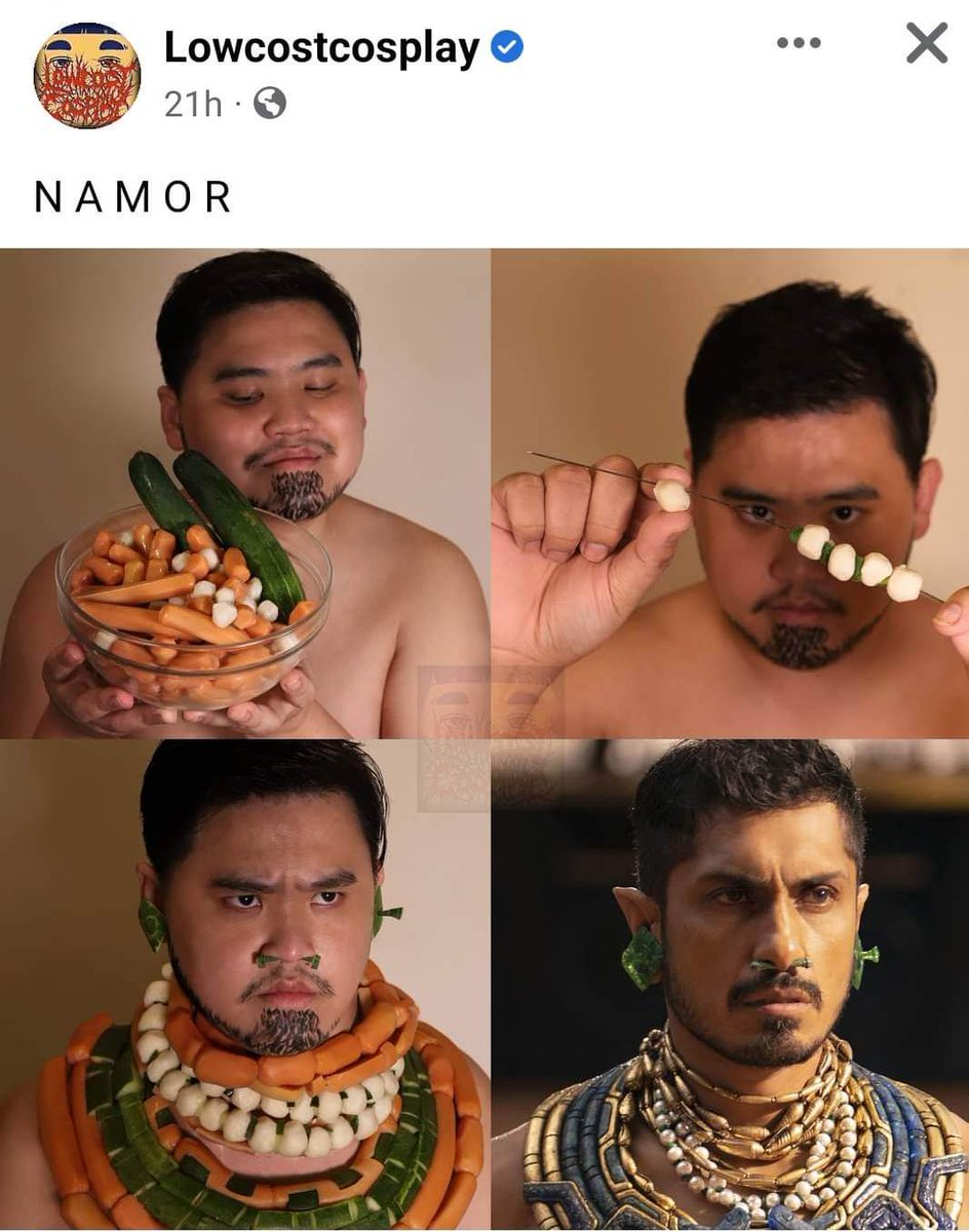 ATausugPrincess's tweet photo. @TenochHuerta 🤣😅 too hilarious not to share with you 

@LOWCOSTCOSPLAY sharing it with the real #Namor https://t.co/kJWfCSbdDt