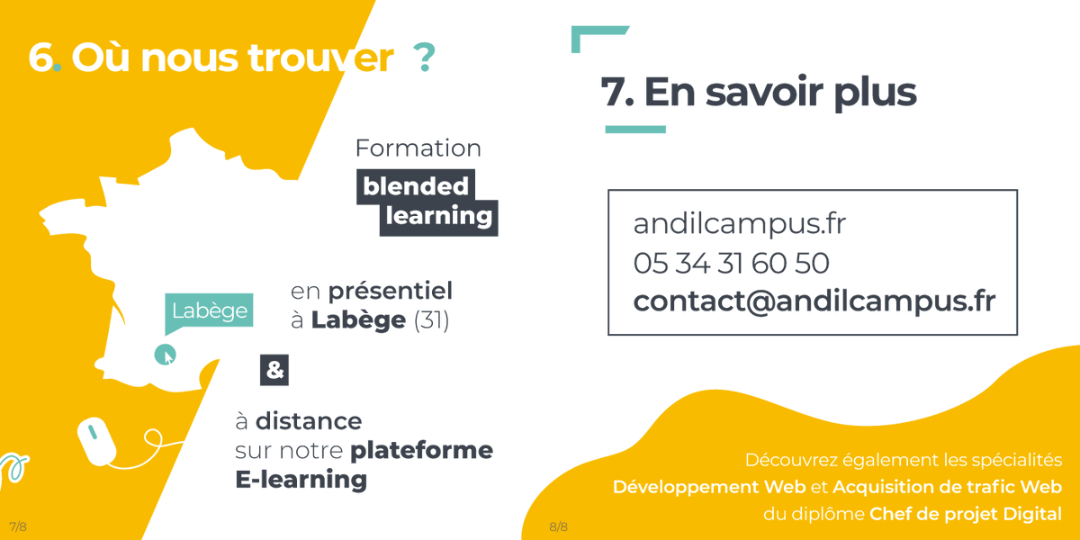 Andilcampus's tweet photo. 🎓 Diplôme Chef de projet #digital spé. #Communication (niv. Bac +4)
💰 #Alternance
💰 CPF, AIF (Pôle #emploi), plan de développement des compétences, dispositif PRO-A, OPCO
📅 Rentrée : début 2023
📍 Présentiel : Labège &amp; distanciel : en ligne
🔗 https://t.co/x7RaAIJXe6 https://t.co/DF850D3ChR