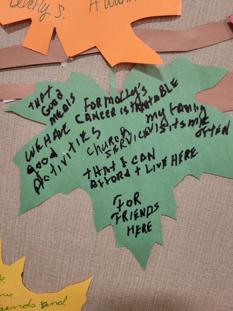 Eventidesharily's tweet photo. #EventideFargo's Thankful Tree is filling up ❤️ https://t.co/FhUcP4VVm9