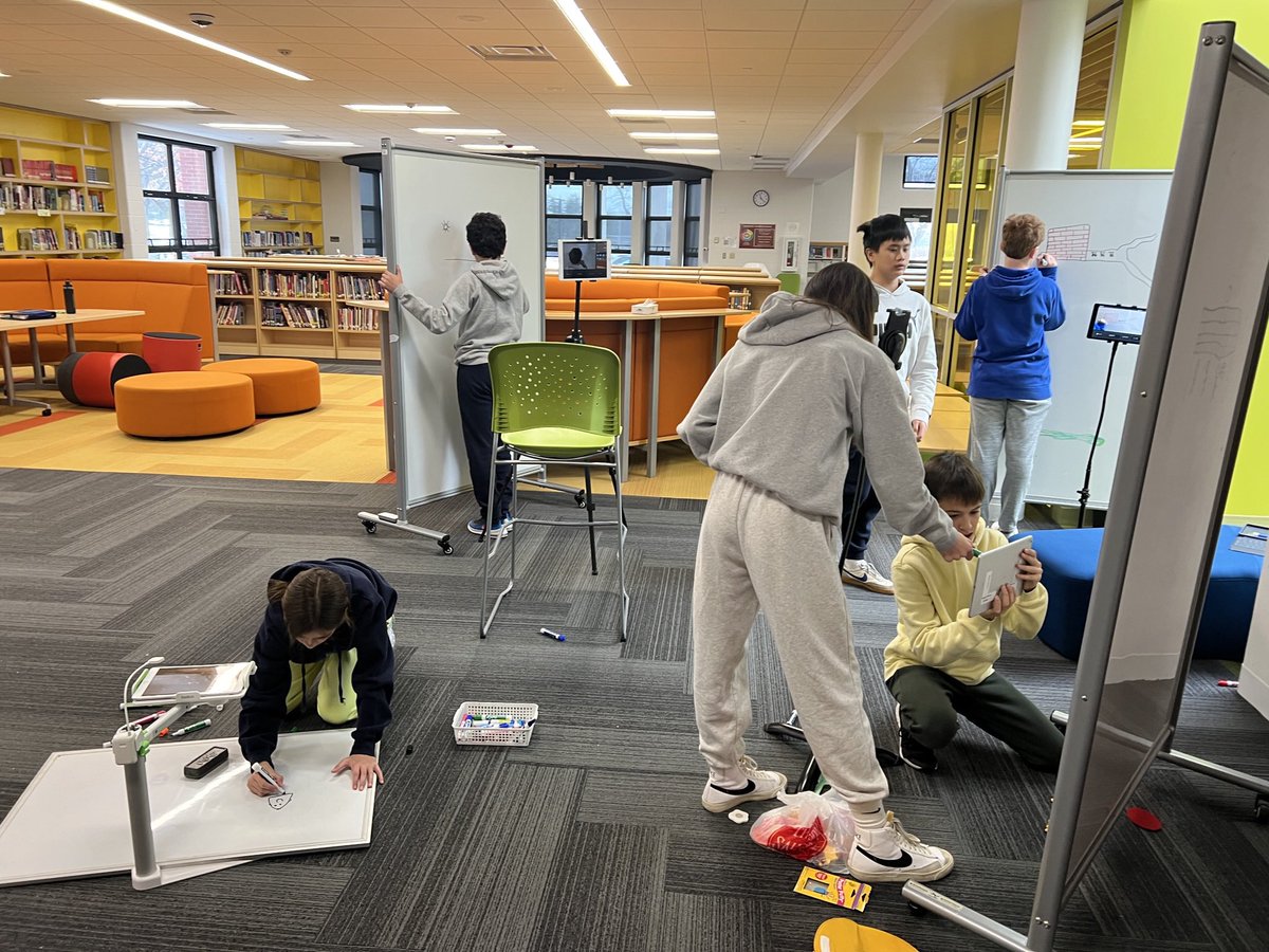 7th and 8th grade students working hard on their stop animation projects! Can’t wait to see the results! <a href="/LakeForestSD67/">Lake Forest School District 67</a>