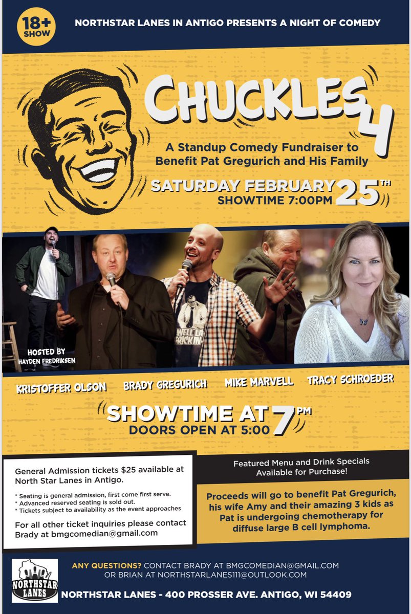 bmgbrewcrew4's tweet photo. I can honestly say for me, this will be the most important show I ever have the privilege to help put on and perform on. This one is for my big brother Pat, my sister in law Amy and their 3 beautiful kids so let’s pack the house at Northstar in Antigo, WI on February 25th, 2023. https://t.co/kkBCA0jIMl