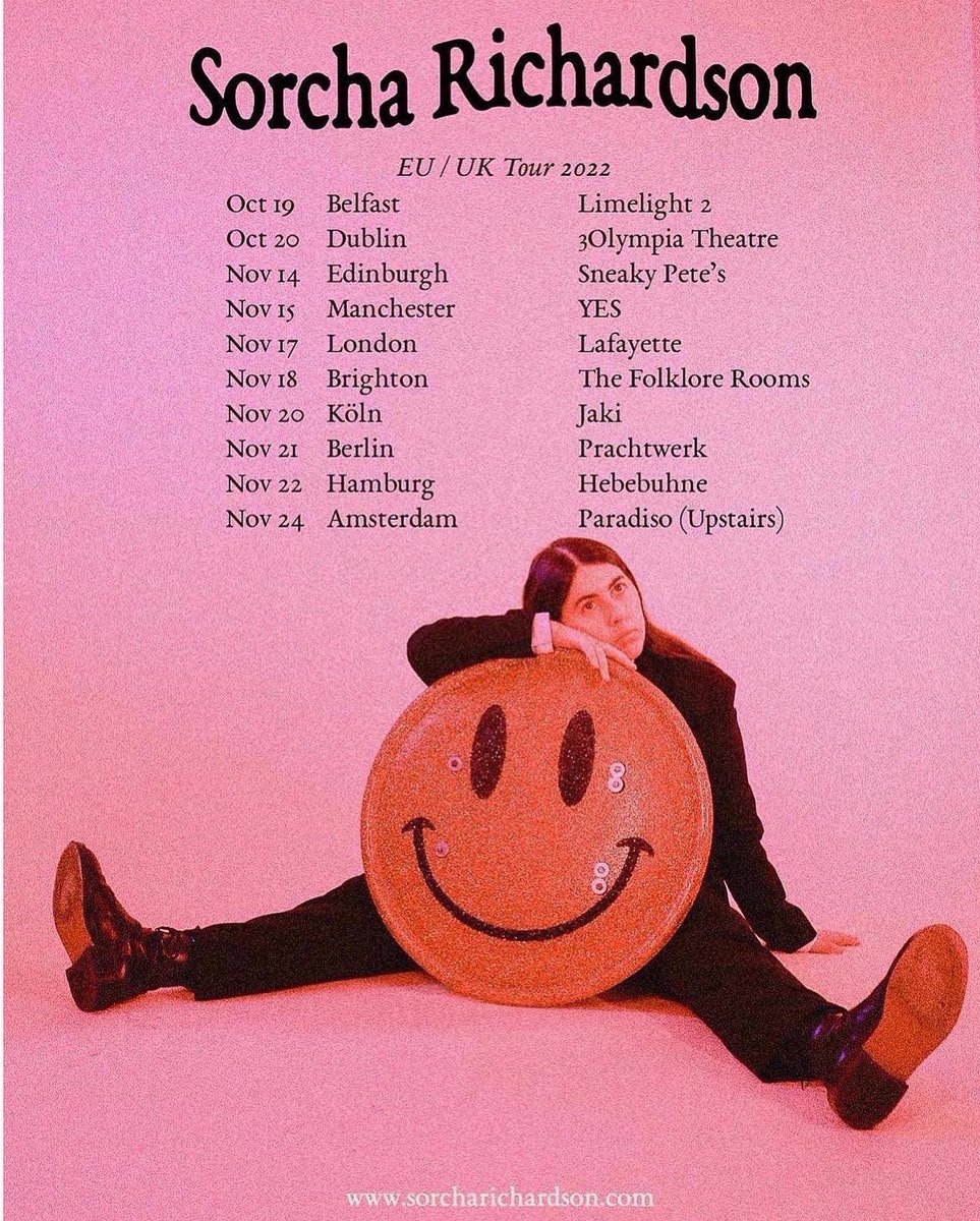 SorchaRichardsn's tweet photo. Thank you Köln 🤍 tonight we are in Berlin at @pwberlin 

7pm doors 
7.30pm @SeanJoyceee  
8pm @participantste 
8.45pm me &amp; my band 🐯 https://t.co/KhpL7xSkMX
