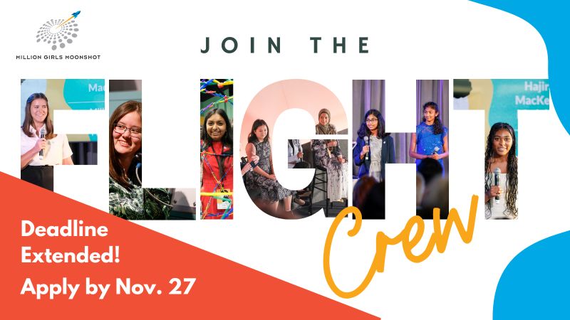 Join this wonderful cohort of youth advocates promoting STEM learning &amp; equity for young people. Participants receive 8 months of youth development &amp; public speaking training to empower their advocacy and change! Apply now #GirlsLeadSTEM bit.ly/3RQUZrl