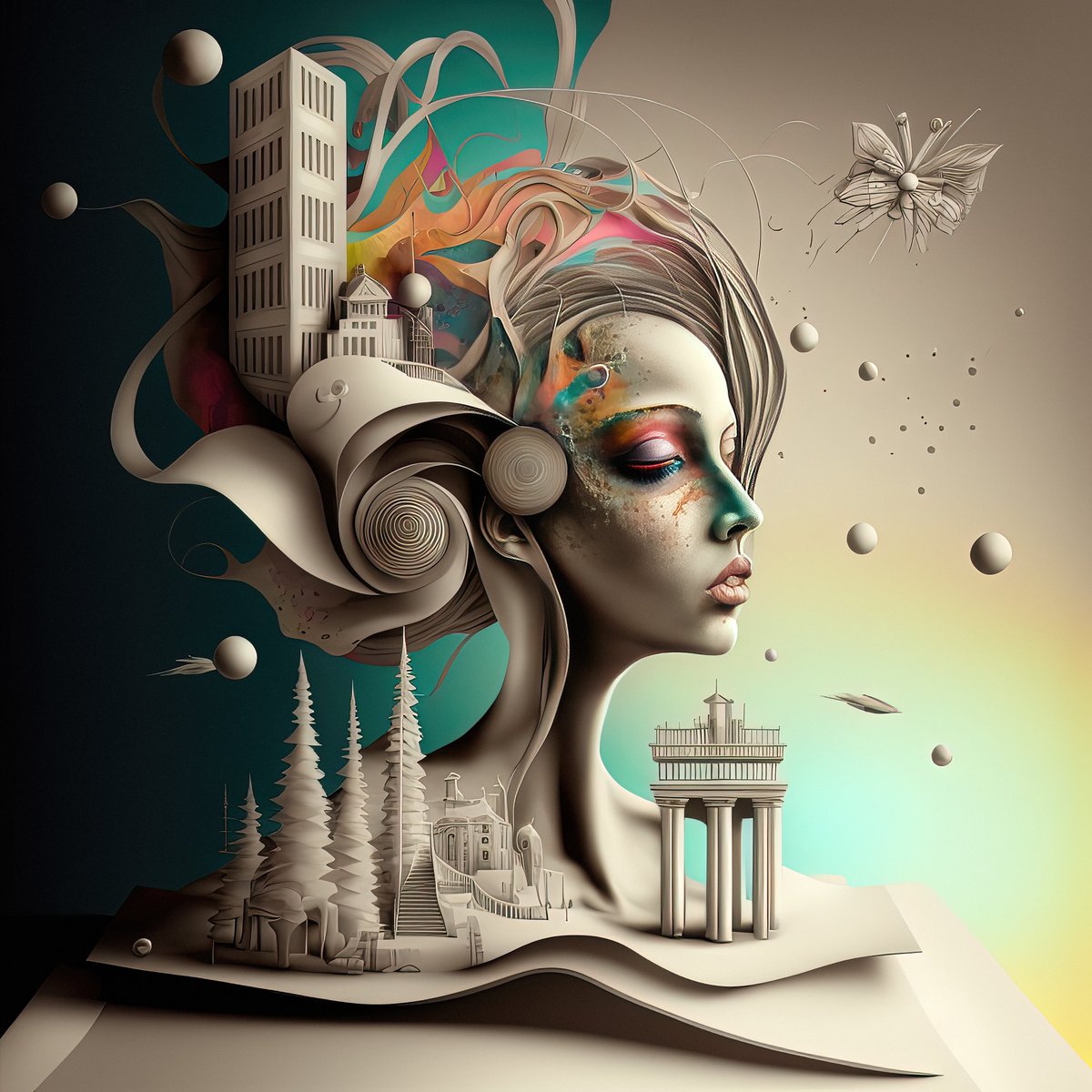 Our memories are printed in the book of our lives...Make it the matter...Have yourself a wonderful monday all...Keep being arty all...0_0

Title: A mothers mind of Memories
#aiia #NFTs #O_O