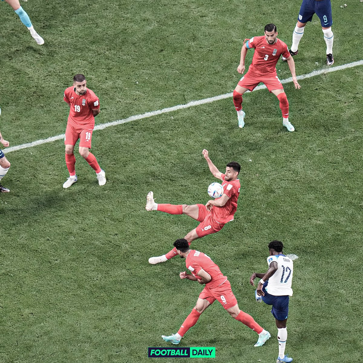 footballdaily's tweet photo. Two goals ✅
World Cup debut ✅

Welcome to the biggest stage @BukayoSaka87⭐️ https://t.co/mDCwItLaej