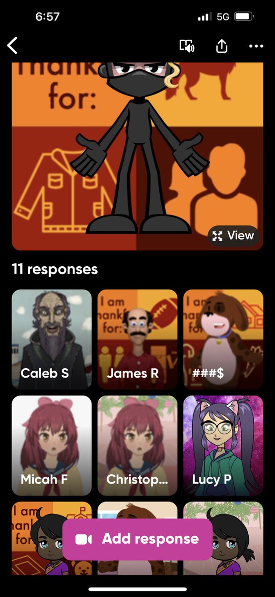 KristenBrooks77's tweet photo. 🧡Give students Voice &amp; Choice by combining multiple features inside of @AdobeExpress Thanksgiving graphic + Animated Character Voice Recording. Plus have students upload to @MicrosoftFlip to share their #creativity with their peers, school or family! #forEDU #AdobeEDUcreative https://t.co/y0NXczcnA3