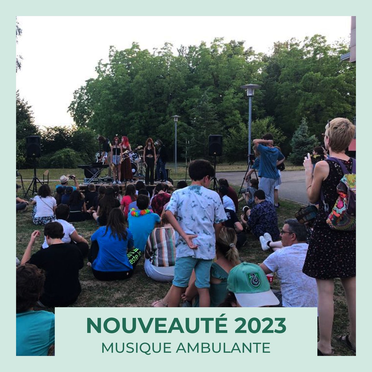 vitacolo's tweet photo. IL Y A DU NOUVEAU EN 2023 👀
Aujourd'hui on vous en dit un peu plus sur la colo : MUSIQUE AMBULANTE, monte ton groupe et pars en tournée ! (13-17 ans) 🎸🎤🏕️
Plus d’informations et réservations 👉  https://t.co/Kn1AwK91hn https://t.co/QzB2vZWiF3