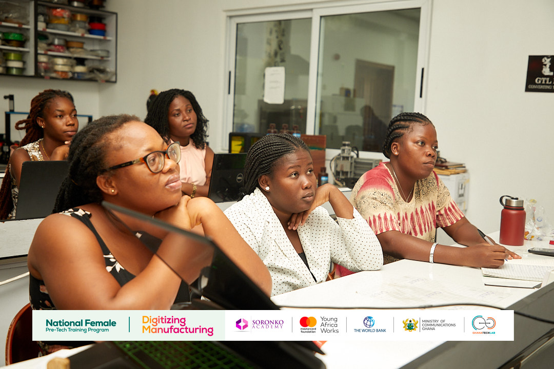 GhanaTechLab's tweet image. National Female Pre-tech - Digitizing Manufacturing

The National Female Pre-tech program commenced today at the GTL main, with the trainees introduced to digital manufacturing. They were abreast of how technology has influenced lives and agriculture today. 

#pretechtraining