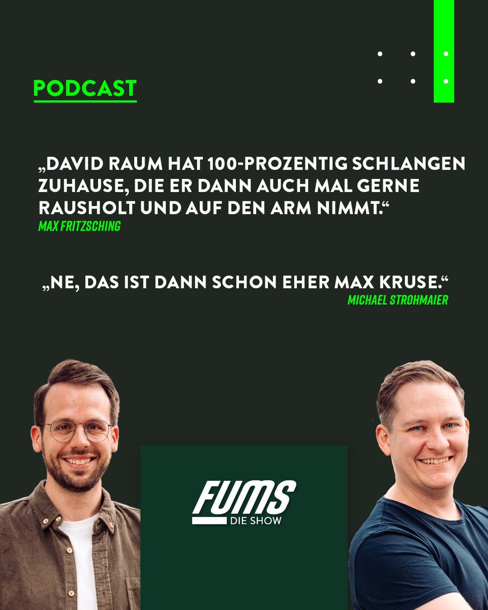 FUMS_DIESHOW's tweet photo. Manche Leute haben komische Haustiere… 🐍 #KRUSE
___
ℹ️ Die neue Folge #FUMSDIESHOW jetzt überall hören: https://t.co/adCOJnXP0U https://t.co/NRCdfo2mrh