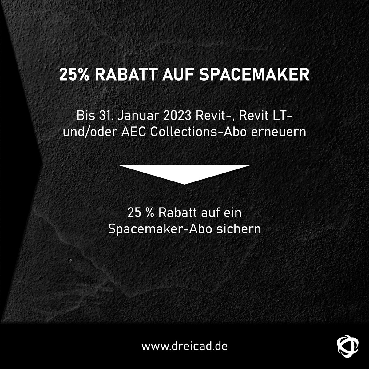 DREICAD's tweet photo. Blackweek bei DREICAD: Sparen Sie jetzt bis zu 25% auf Spacemaker mit jedem erneuerten Revit-, Revit LT- und/oder AEC Collections-Abonnement.

Alle Informationen zur Aktion finden Sie unter: https://t.co/1C08nbZJIy

#dreicad #autodesk #software #digital #sale #spacemaker #bim https://t.co/ruimfEk59u