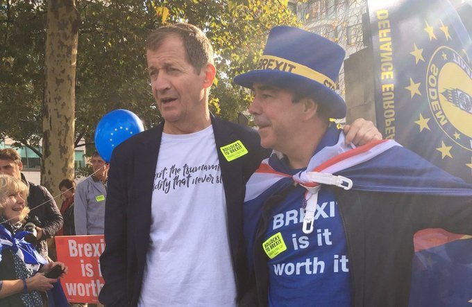 #AlastairCampbell  2 Brexit Crybabies together. Alastair Campbell, & Steve Bray real name Dave Allen.