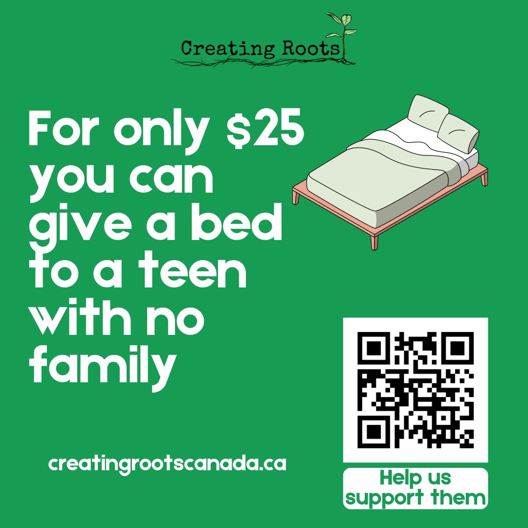 Youth who leave care rarely ever have a bed to call their own. With your help we can make a new bed happen!

fundrazr.com/CreatingRoots?…

#fosteryouth #agingout #fosteryouthtransition #fostercare #fosteryouthmatter
