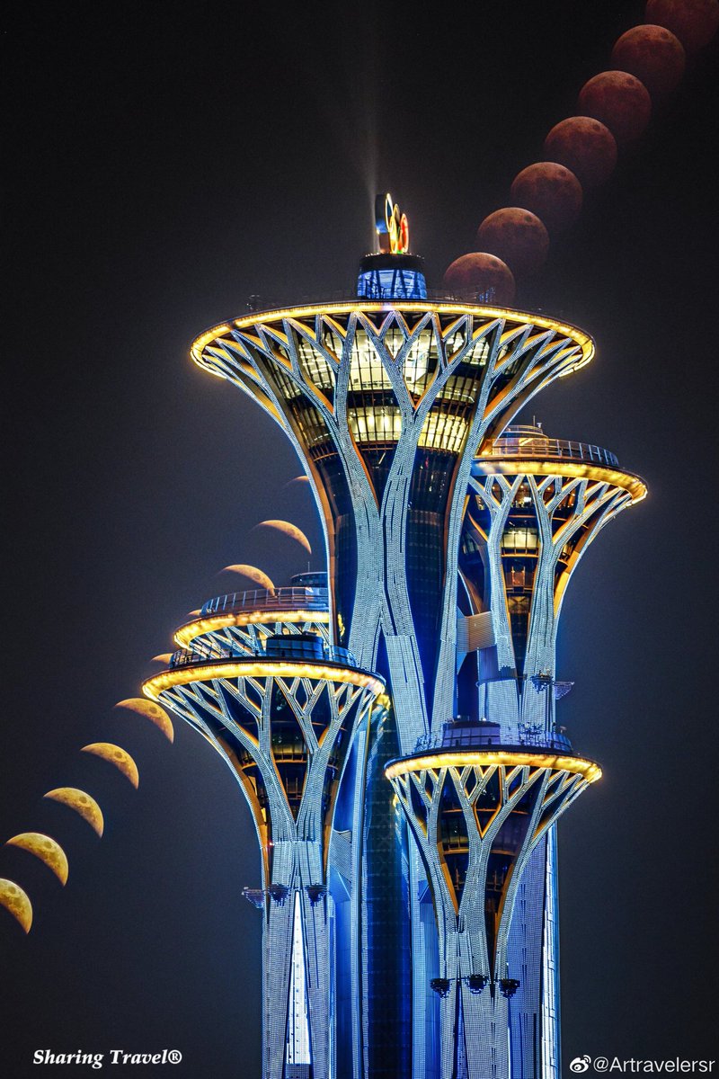 Beijing, total lunar eclipse.