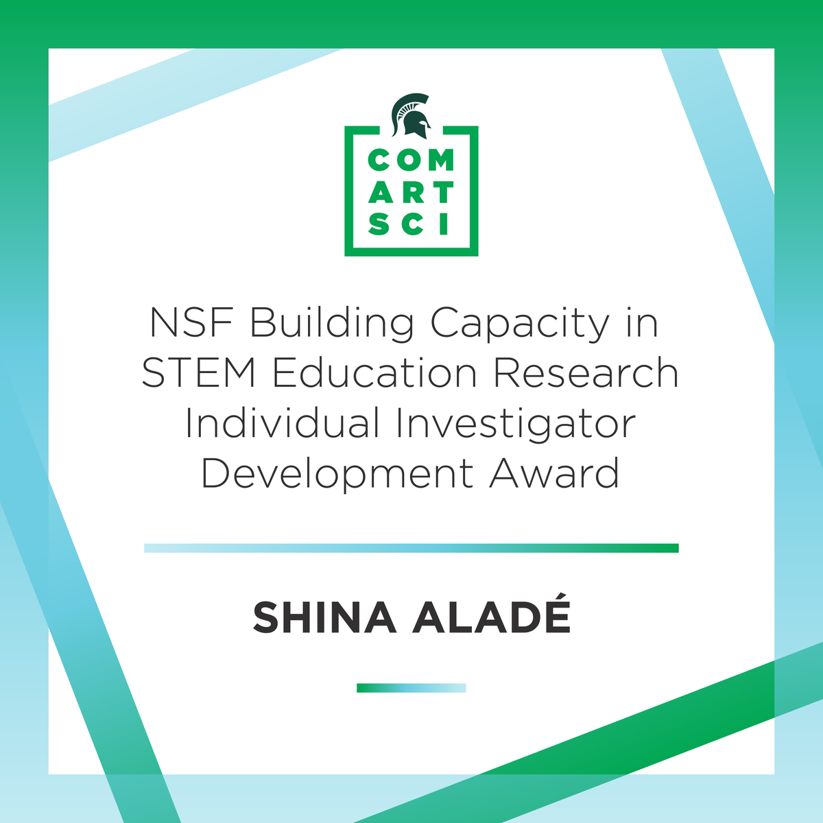 MSUComArtSci's tweet photo. Assistant Professor Fashina Aladé has received a grant from the @NSF to study how children view and respond to diverse portrayals in STEM-focused media.

https://t.co/2Obr1rKRHs  

📍@profshina @MSUAdPR https://t.co/0zapXwbGof