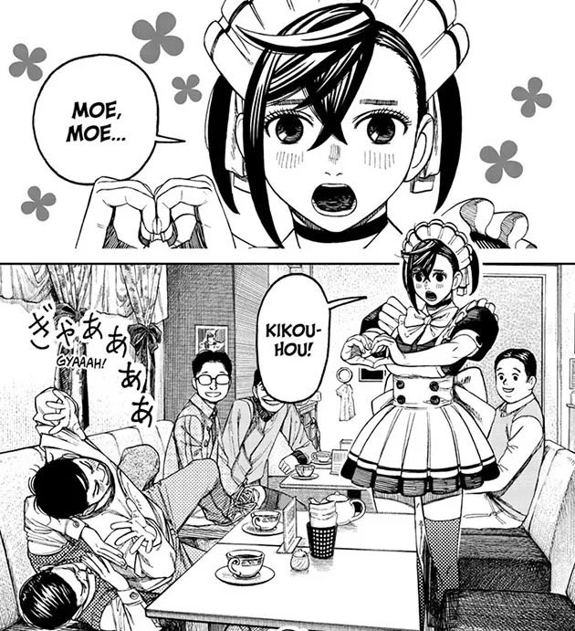 DandadanFR's tweet photo. Dandadan chapitre 83 est sorti en Anglais sur Manga+ ! https://t.co/HrSSk5bADw https://t.co/dYAtVP7zWl