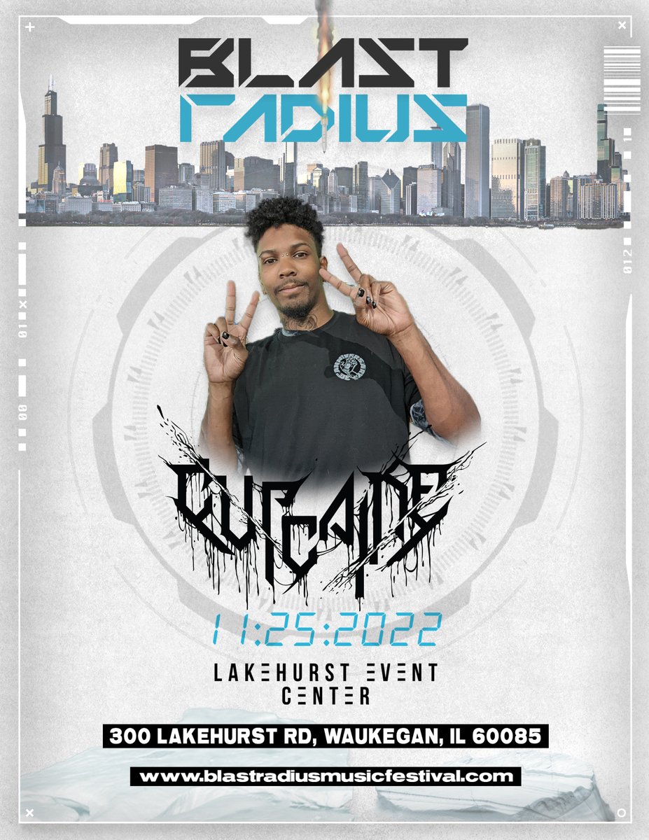 BlastRadiusFest's tweet image. Catch Cupcaine and Torcyk on the Hazard Zone stage at Blast Radius!!!
•
•
•
•
#BlastRadius #Festival #Riddim #Dubstep #Bass #Electronic #Dance #Music #Rave #Dub #Wub #BlackFriday #November #2022 #Chicago #Explore #Travel #RoadTrip #Illinois #Concert #Show #Excision #Fest