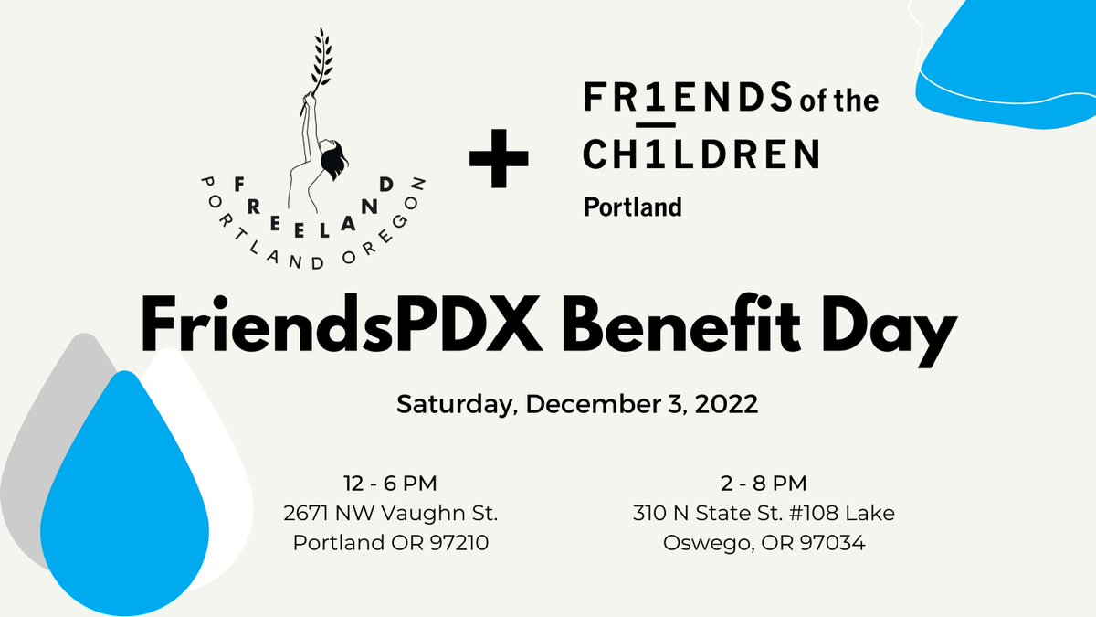 Save the date! Saturday, December 3rd, we have a proceeds event day with <a href="/freelandspirits/">Freeland Spirits</a> 🥂 Shop and have a happy hour on Saturday, December 3rd. Both the Slabtown and Lake Oswego tasting room locations will be donating 5% of their proceeds to us!