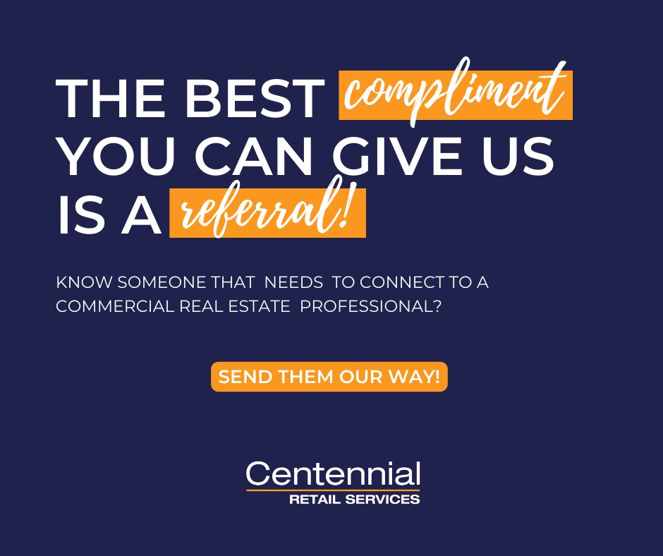 Do you know someone that needs to connect to a #commercialrealestate professional?  

Please send them our way! 
📲 (615)234-4900 
 
#community #marketspecialists #tenantrep #consulting #tennessee #cre #realestate #brokers #commercial #brokerage #referral #wordofmouth