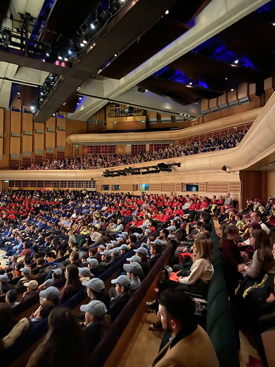 Double full house! Schools sounding wonderful singing with <a href="/londonsymphony/">London Symphony Orchestra</a> performing Through the Looking Glass suite