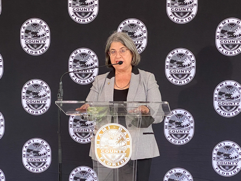 Capturing Maimi Dade County Mayor Daniella Levine Cava for JPMorgan's major donation announcement. #gustavofernandezphotography #eventphotography #miamiphotographer