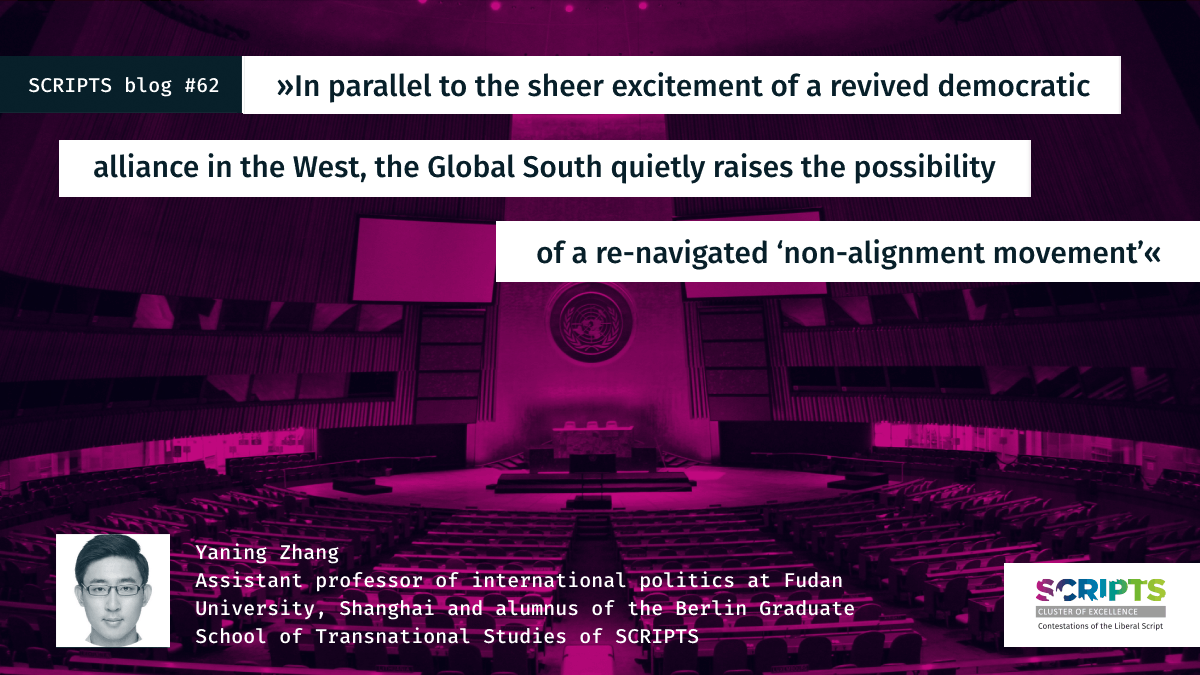 scriptsberlin's tweet photo. Why were many countries in the Global South silent or even supportive towards Putin's Russia after its invasion of Ukraine? The new #SCRIPTSblog by Dr. Yaning Zhang provides you with an in-depth understanding of strategic positions & global power dynamics: https://t.co/iPhoUPaIiC https://t.co/HjWP9yXCNK