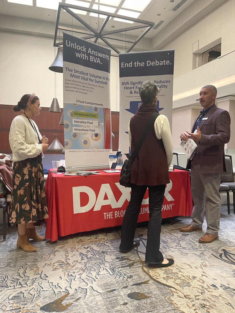DaxorBVA's tweet photo. Enjoyed meeting the attendees and sharing our story at the #MACCS22. We are thrilled to support the @ACCinTouch community. @SeanOFlynn70 @legggo_mymeggoo #CardioTwitter https://t.co/6dQ6meVRif