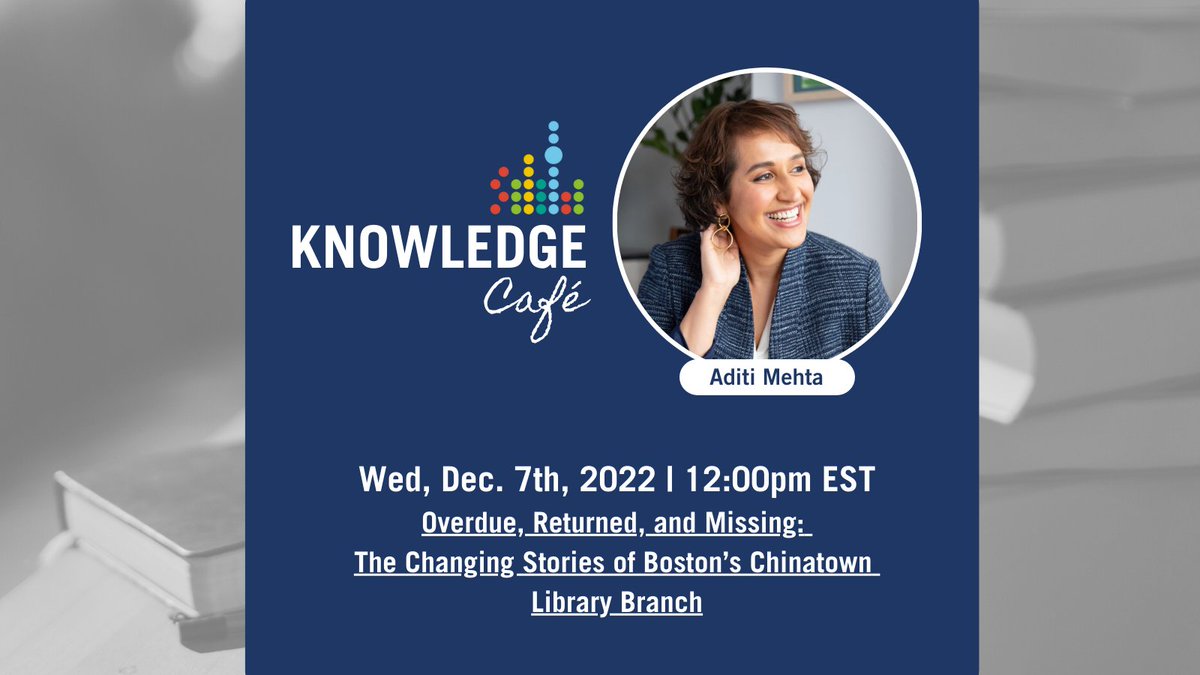 UofTCities's tweet photo. Public branch libraries play vital roles in immigrant communities &amp; mobilize knowledge.

On Dec 7, @AditiMehta12 (@USPUofT) will discuss what public branch libraries mean to those communities &amp; what they can teach us about #Culture &amp; #Identity.

Register: https://t.co/ID8LC9tmEa https://t.co/KWczvnWMq2