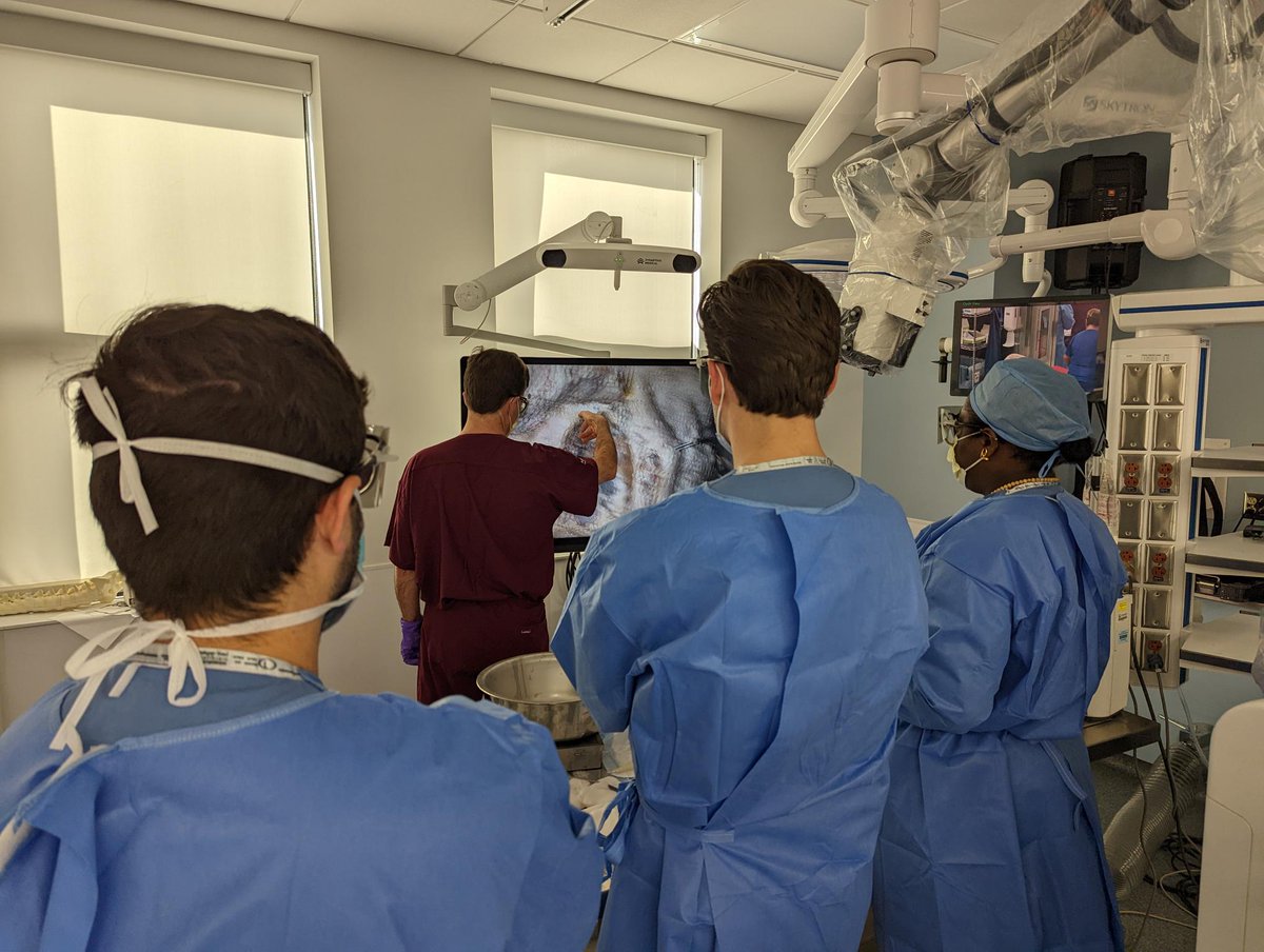 SynaptiveMed's tweet photo. #SynaptiveMedical recently attended the annual Microscopic & Endoscopic Skull Base Surgery & Vascular Bypass Course at @AHNtoday. The course was attended by residents and attendings from hospitals throughout the US, who received hands-on exposure using #ModusV. https://t.co/jNdzqQqlKg