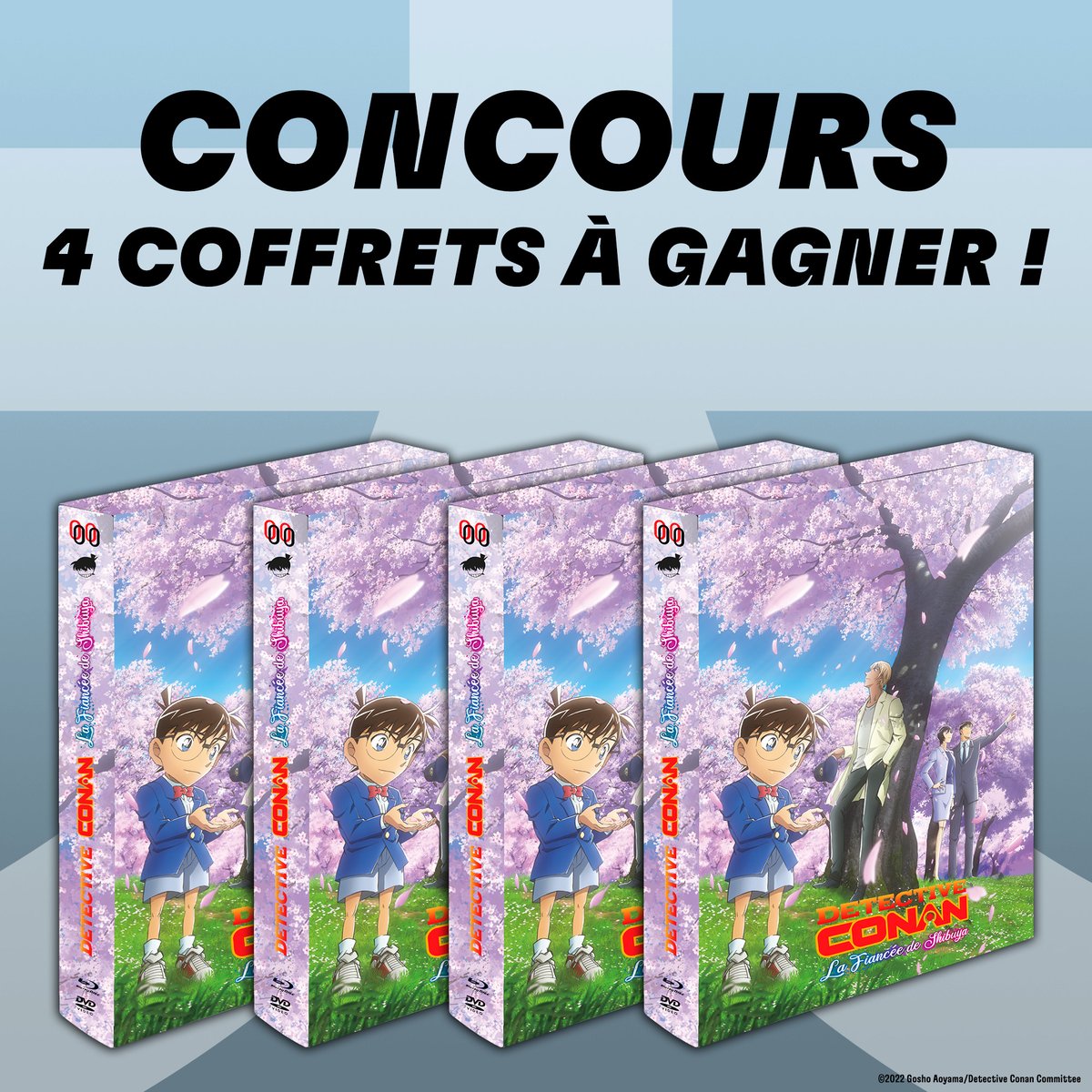 [CONCOURS] Tentez de gagner un coffret Blu-ray/DVD de Détective Conan : La fiancée de Shibuya ! ✨

Pour participer : RT + Follow <a href="/infosEurozoom/">Eurozoom</a> &amp; <a href="/EditionsKana/">Editions Kana</a> ! 🔍

T.A.S. 06/12
Bonne chance !
