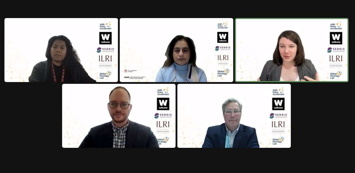 Global Strategy Lab (@gstrategylab) on Twitter photo Our panelists address their perception of what is igniting policy interest within the AMR space.
#AMRpolicy #WAAW2022
<a href="/ArshneeM/">Arshnee Moodley</a> @SuzyRVK <a href="/TimothyJinks1/">Timothy Jinks</a> <a href="/shoffmania/">Steven J. Hoffman</a> <a href="/RahAhmad/">Raheelah Ahmad</a> Our panelists address their perception of what is igniting policy interest within the AMR space.
#AMRpolicy #WAAW2022
<a href="/ArshneeM/">Arshnee Moodley</a> @SuzyRVK <a href="/TimothyJinks1/">Timothy Jinks</a> <a href="/shoffmania/">Steven J. Hoffman</a> <a href="/RahAhmad/">Raheelah Ahmad</a>