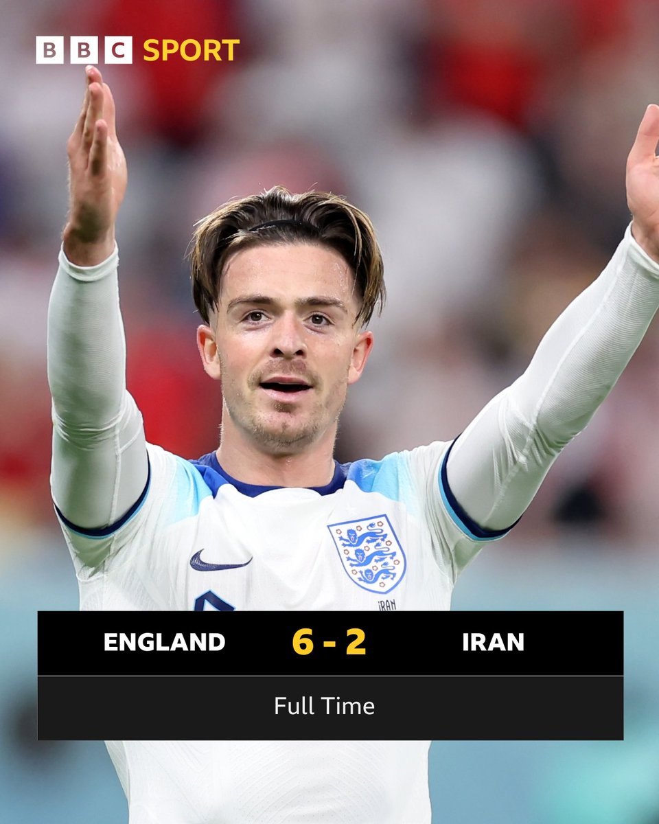 BBCSport's tweet image. England start their World Cup campaign with a six-goal victory! 🏴󠁧󠁢󠁥󠁮󠁧󠁿

What a win! 👊

💻🖥📱 Reaction on @BBCiPlayer, @BBCSounds and the @BBCSport app

#BBCFootball #BBCWorldCup