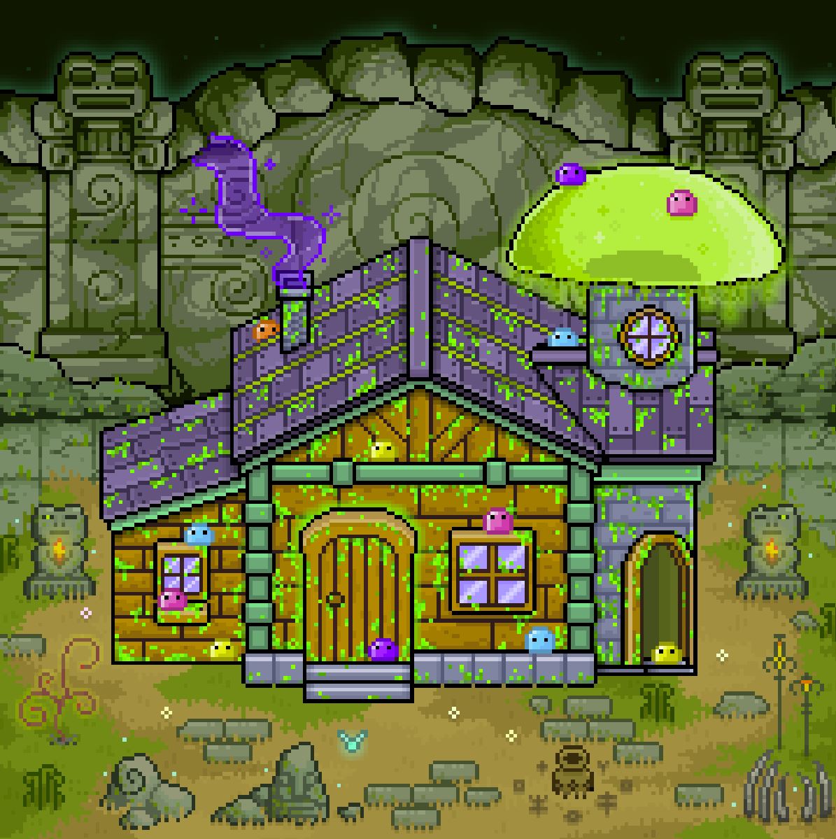 technicalroom's tweet photo. @toadstoolzNFT Loving the Bufo house! #toadpad https://t.co/FwYb0J932y