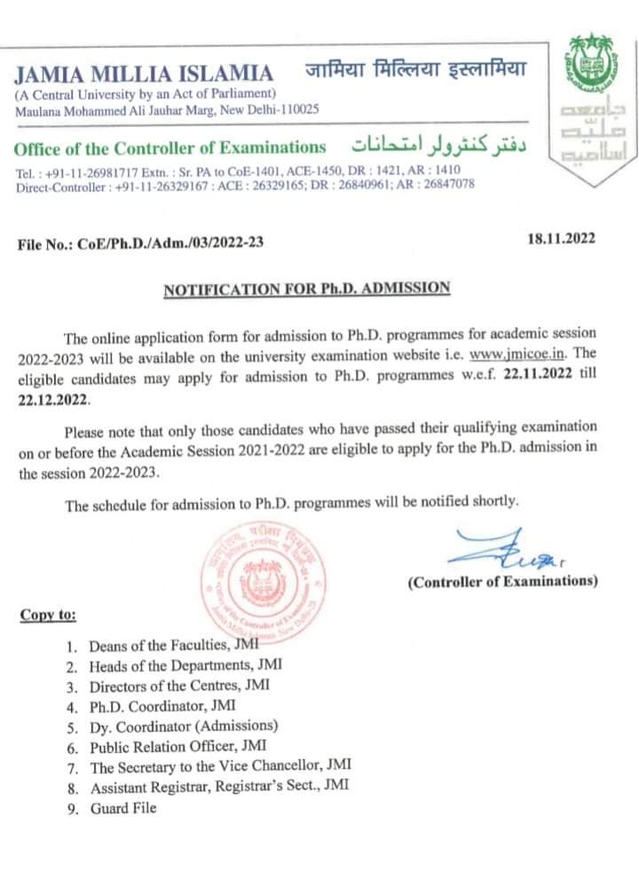 studywithinfo's tweet photo. Ph.D Admission JAMIA MILLIA ISLAMIA
#PHD #Information #news
#studywithinformation https://t.co/Ip7Ry4ZAKo