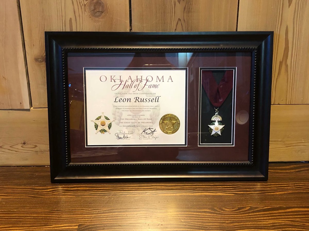 TheChurchStudio's tweet photo. Congratulations to Leon Russell's posthumously induction into the Oklahoma Hall of Fame at the Gaylord-Pickens Museum 2022. We look forward to celebrating this special occasion tonight. #LeonRussell #OHOF https://t.co/VssczSRV00