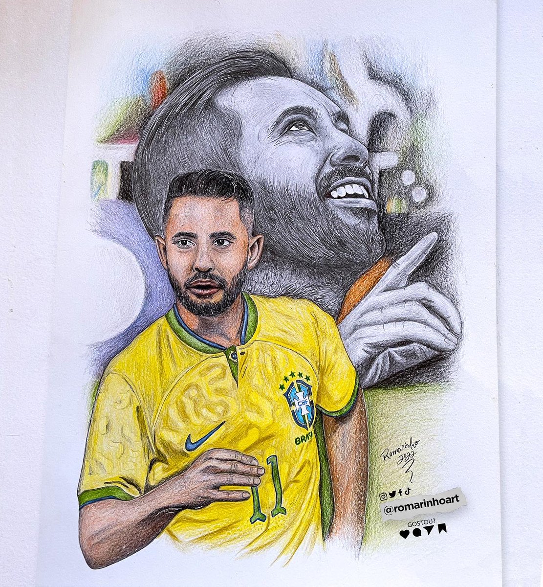 romarinhoart's tweet photo. Desenho do @evertonri 🎩 Representa a nação Miteiro ❤️🖤💛💚
#evertonribeiro #everton #miteiro #baixola #seleçãobrasileira #cbf #rumoaohexa #qatar2022 #qatar #qatarairways #copadomundo #copa #mundial #futebol #desenho #drawing #draw #dibujo #art #mengão #fl4m3ngo #flamengo #mengo https://t.co/oCHxq5YpS5