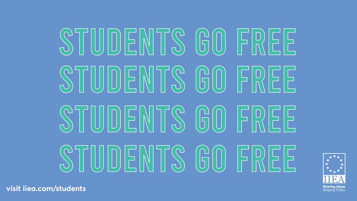 iiea's tweet photo. At the IIEA, we know #students have enough expenses already. That’s why with us #students have the opportunity to attend over 100 events per year for free! 

#ShapeYourFuture and meet other #emerging leaders at the IIEA #StudentsGoFree

Sign up 👉 https://t.co/ry6nE187iQ https://t.co/mjYsa4gCqr