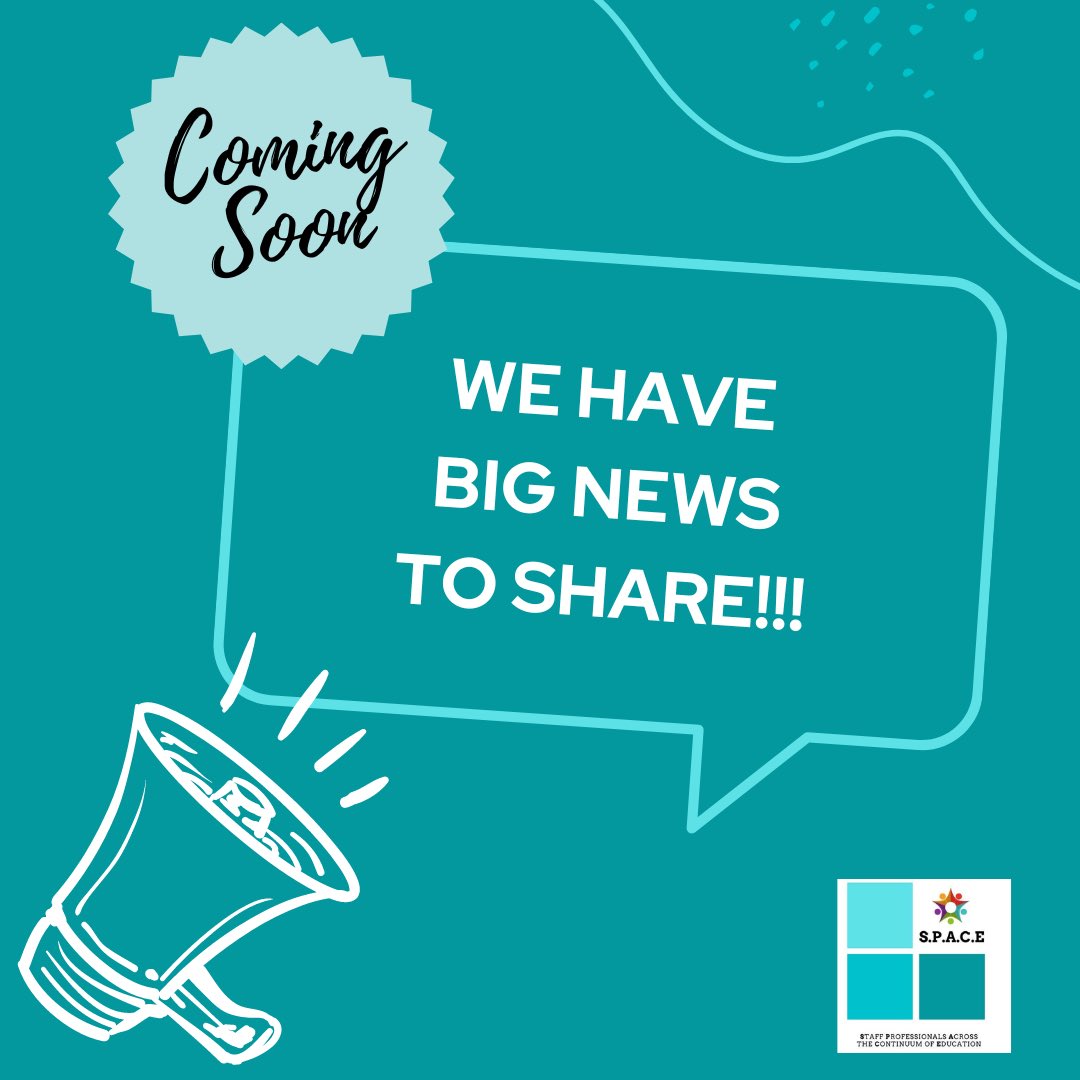 We have some big news to share! Coming SOON! #SPACEinMedEd #StaffInMedEd
