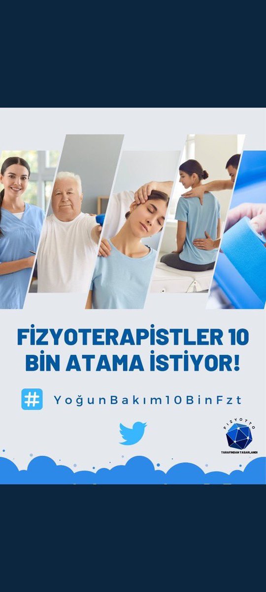 Hastalarımız yoğun bakım ünitelerinde fizyoterapistlere ulaşamamaktadır. Sn. <a href="/RTErdogan/">Recep Tayyip Erdoğan</a> Sn. <a href="/dbdevletbahceli/">Devlet Bahçeli</a> Sn. <a href="/drfahrettinkoca/">Dr. Fahrettin Koca</a> Fizyoterapistler olarak atama sayımızın artırılmasını bekliyoruz.  #YoğunBakım10BinFzt