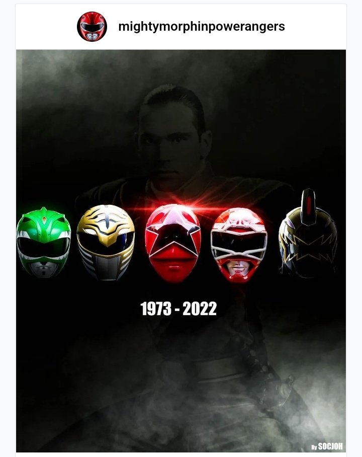 Terima kasih telah menemani masa kecilku dan masa sekarang, selamat jalan Sang Legenda Power Rangers: Jason David Frank (Tommy Oliver).  
#JDF #jdfffn #JasonDavidFrank #TommyOliver #Tommy #PowerRangers