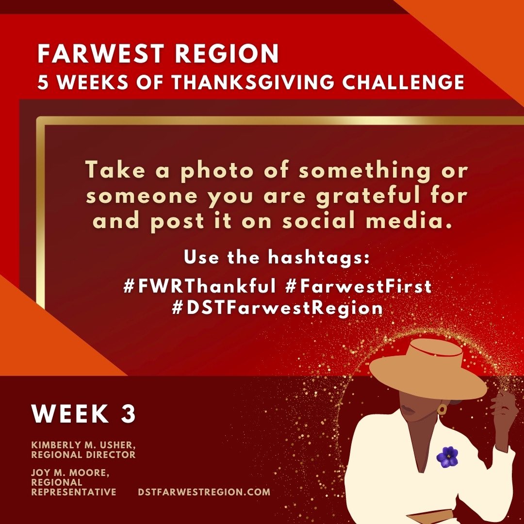 DSTFWR's tweet image. Show and tell us! Who or what are you grateful for? Share it with us for the 3rd week of the Thanksgiving Challenge. #FarwestFIRST #DST1913