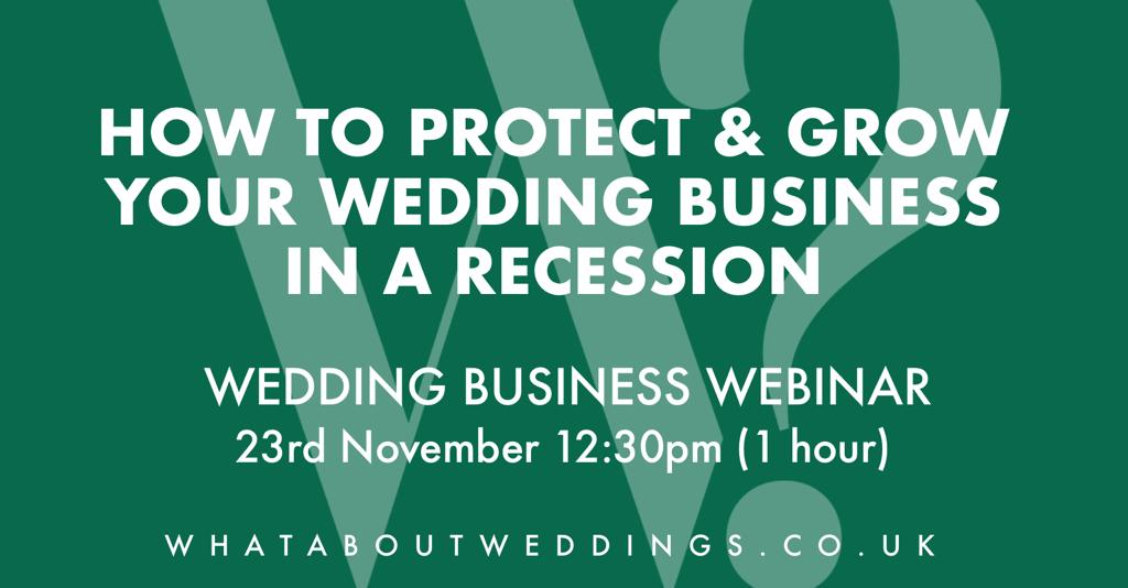 You've still got time to register for our FREE wedding business webinar that we're hosting with a panel of experts on Wednesday at 12.30pm. Get your name on the list and submit your questions here: us06web.zoom.us/webinar/regist… #WhatAboutWeddings