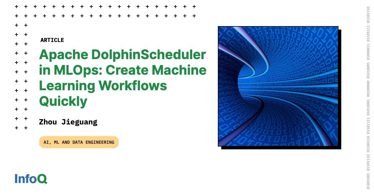 InfoQ (@infoq) on Twitter photo Learn about data pipeline & workflow scheduler Apache DolphinScheduler and how ML tasks are performed by Apache DolphinScheduler using Jupyter and MLflow components.
#InfoQ article by Zhou Jieguang: bit.ly/3TIfh83
<a href="/dolphinschedule/">Apache DolphinScheduler</a>
#ML #ApacheDolphinScheduler #MLOps Learn about data pipeline & workflow scheduler Apache DolphinScheduler and how ML tasks are performed by Apache DolphinScheduler using Jupyter and MLflow components.
#InfoQ article by Zhou Jieguang: bit.ly/3TIfh83
<a href="/dolphinschedule/">Apache DolphinScheduler</a>
#ML #ApacheDolphinScheduler #MLOps