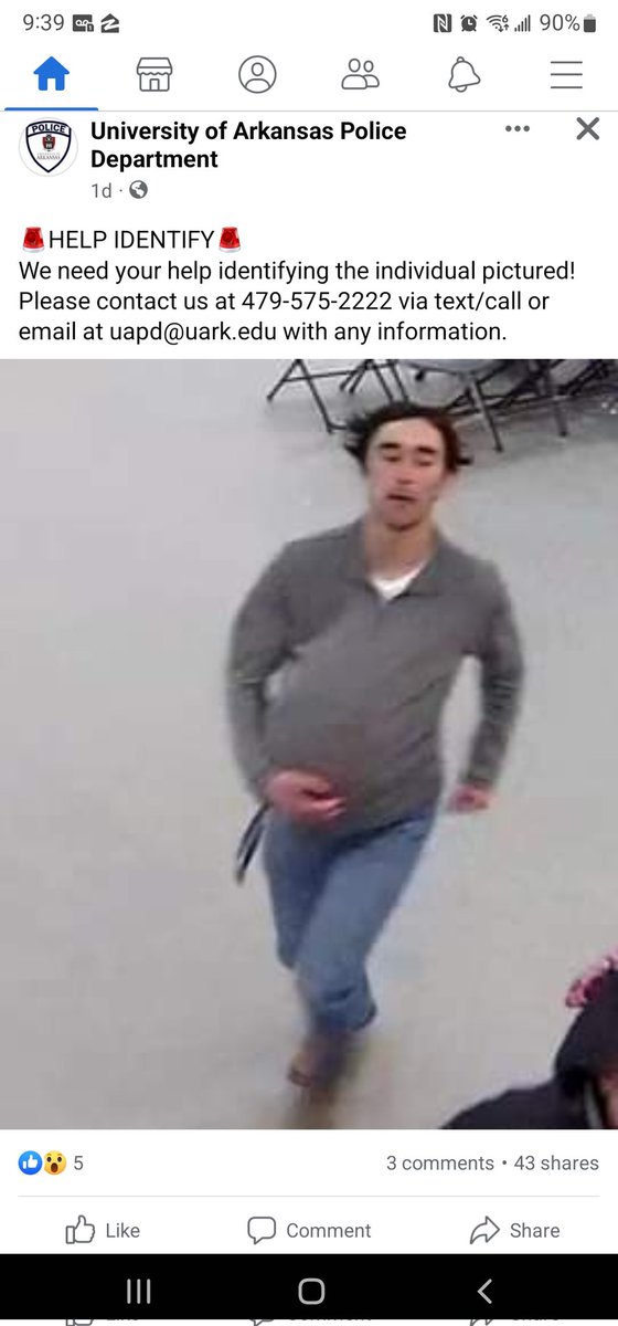 Paul_The_Wxguru's tweet photo. Fayetteville PD wants help finding the helmet stealer from Saturday. Let's get it done twitter! #WPS https://t.co/GHV1pqBCdS