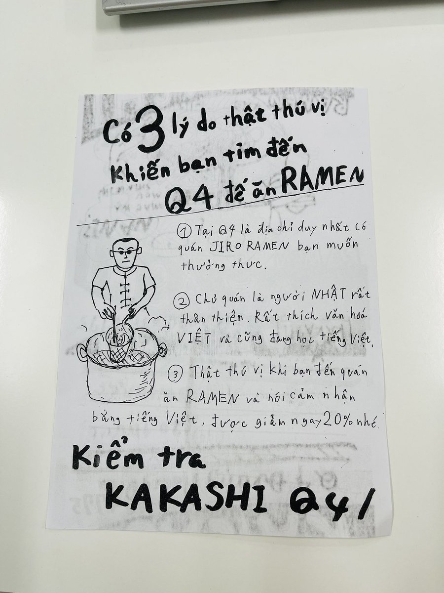 thenattofficial's tweet photo. Món Nhật Kakashi 4区
美味しいでした♪
私の居場所に追加いたします😊
Luôn giảm giá 20% cho người Việt Nam❤️
Google map: https://t.co/TKhPf5AUyh…
#monnhat #ramen #mi #quan4 #小次郎ラーメン https://t.co/wxMJ6Lk0DX