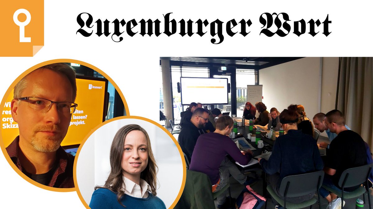 #Lesewert-#Akademie in #Luxemburg. Vergangene Woche waren unsere Coaches <a href="/CKnorz/">Christina Knorz</a> und <a href="/C_Eissner/">Christian Eissner</a> im Verlagshaus des <a href="/Wort_LU/">Luxemburger Wort</a>. Über alle #Ressorts wurde in parallel arbeitenden Projektgruppen an leserorientieren Inhalten gearbeitet. Eine unglaublich intensive und spannende Woche!