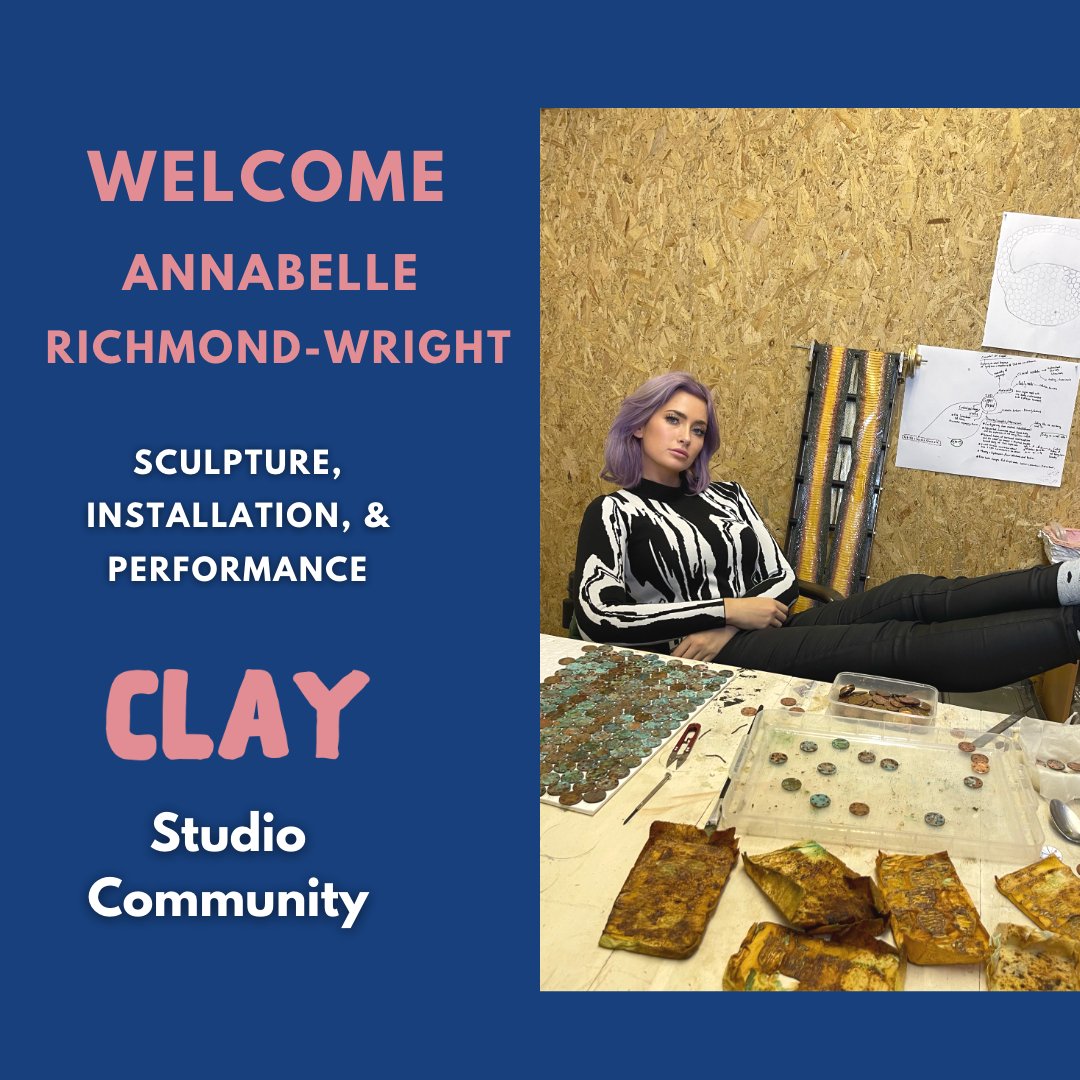 Welcome Annabelle to our studio community! 𝗛𝗲𝗹𝗹𝗼, 𝗜 𝗮𝗺 𝗔𝗻𝗻𝗮𝗯𝗲𝗹𝗹𝗲 𝗥𝗶𝗰𝗵𝗺𝗼𝗻𝗱-𝗪𝗿𝗶𝗴𝗵𝘁. 𝗜 𝗮𝗺 𝗮𝗻 𝗮𝗿𝘁𝗶𝘀𝘁 𝘄𝗼𝗿𝗸𝗶𝗻𝗴 𝗮𝗰𝗿𝗼𝘀𝘀 𝘀𝗰𝘂𝗹𝗽𝘁𝘂𝗿𝗲, 𝗶𝗻𝘀𝘁𝗮𝗹𝗹𝗮𝘁𝗶𝗼𝗻, 𝗮𝗻𝗱 𝗽𝗲𝗿𝗳𝗼𝗿𝗺𝗮𝗻𝗰𝗲. More info: clayleeds.co.uk/studiocommunity